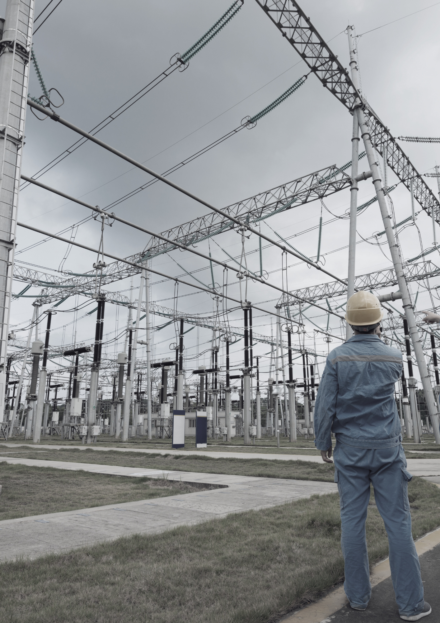 Linemen working at Substation relco