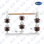 33kV Porcelain Isolator Double Stack with Earth Switch - Image 2