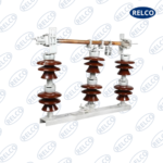 33kV Porcelain Isolator Double Stack Turn and Twist type with Earth Switch - Image 2