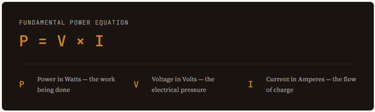 The Foundation: Power, Voltage, and Current