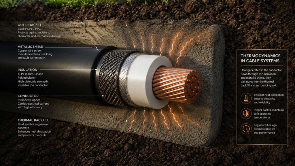 Isolated high-voltage power cables