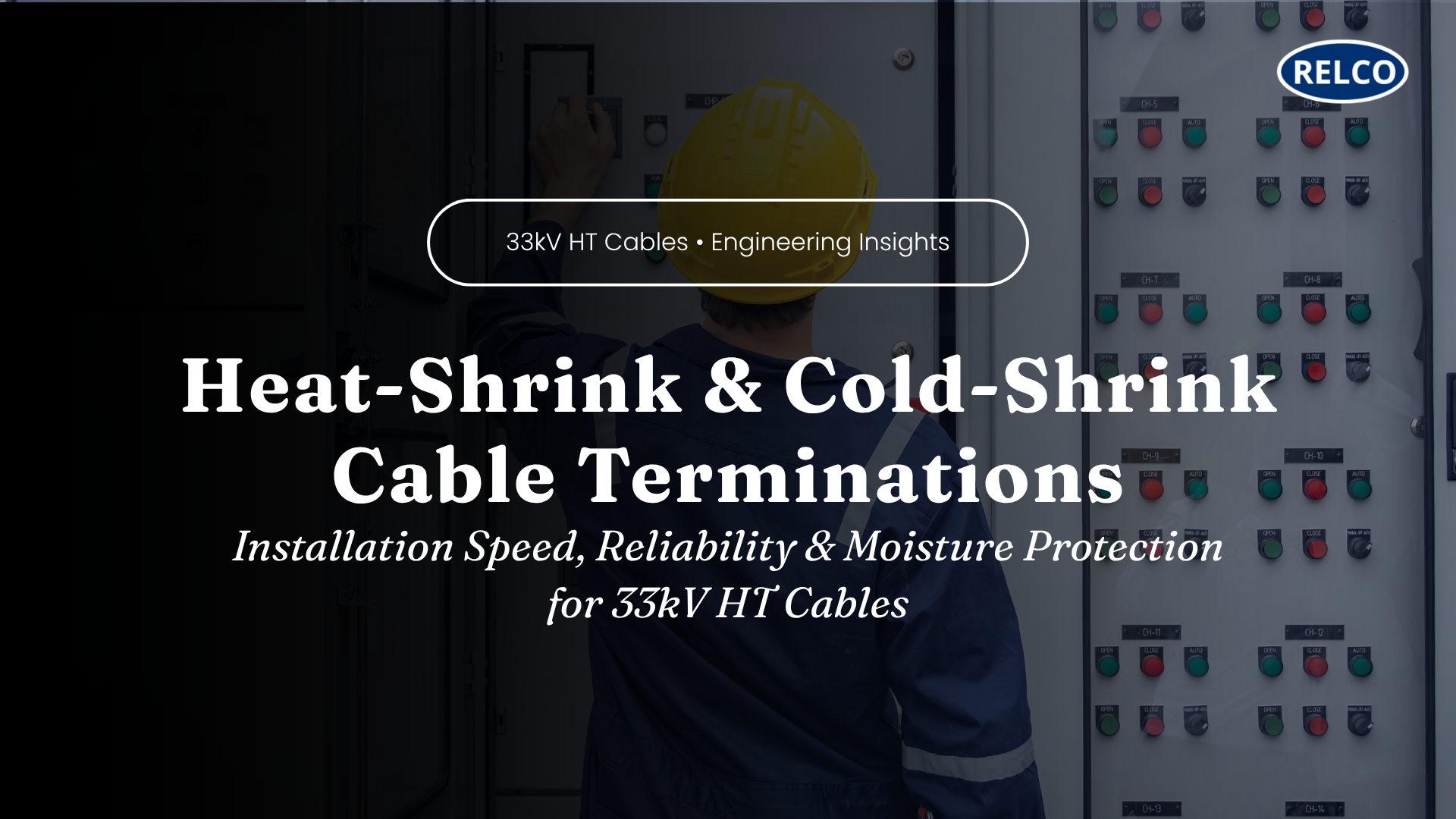Heat shrink and cold shrink cable terminations installation for 33kV HT cables